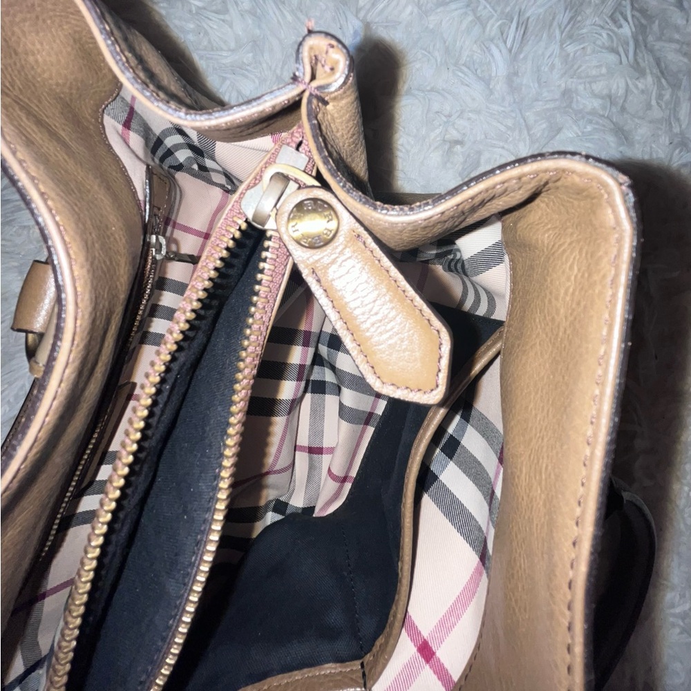 Burberry Leather Satchel - Picture 8 of 16